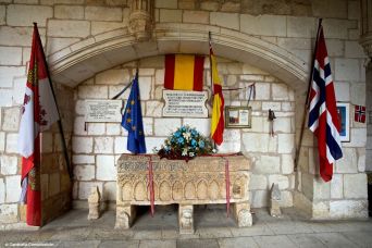 Sepulcro de la Princesa Kristina. Ex Colegiata de San Cosme y San Damián. Covarrubias. Burgos. Castilla y León.