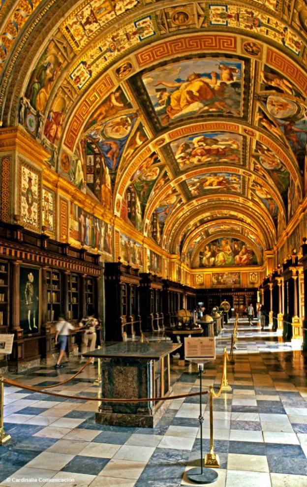 Real Biblioteca del Monasterio de San Lorenzo de El Escorial. San Lorenzo de El Escorial. Comunidad de Madrid